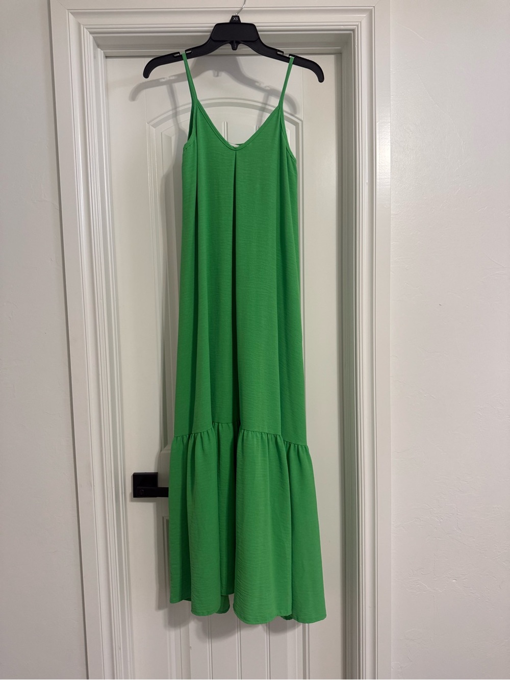 Green Spaghetti-Strap Women's Summer Dress